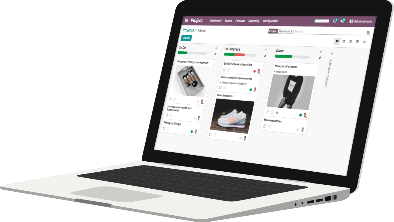 Odoo • Text and Image